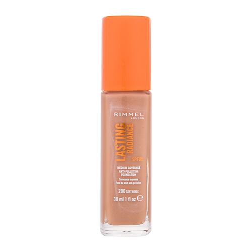 Make-up Rimmel London Lasting Radiance SPF25 30 ml 200 Soft Beige poškozený flakon