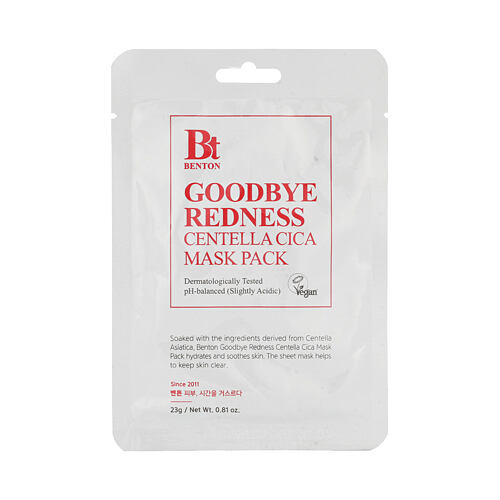 Pleťová maska Benton Goodbye Redness Cica Mask Pack 23 g