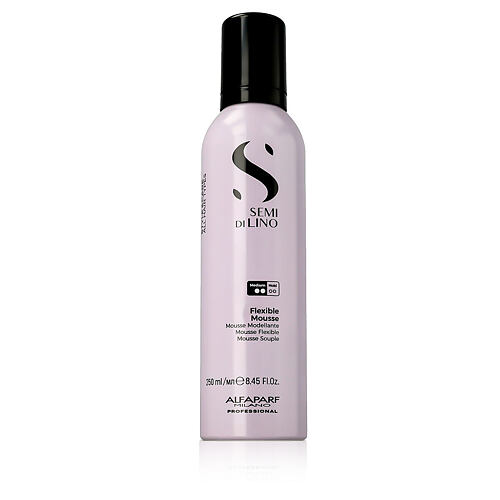 Tužidlo na vlasy ALFAPARF MILANO Semi Di Lino Style & Care Flexible Mousse 250 ml