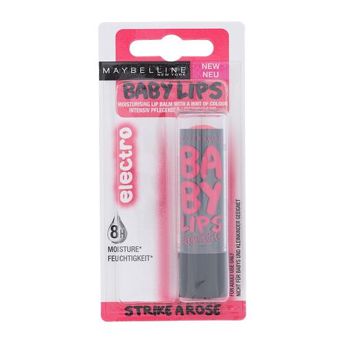 Balzám na rty Maybelline Baby Lips Electro 4,4 g Strike A Rose