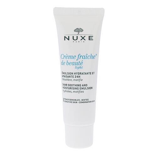 Denní pleťový krém NUXE Creme Fraiche de Beauté Light 24hr Soothing And Moisturizing Emulsion 50 ml poškozená krabička