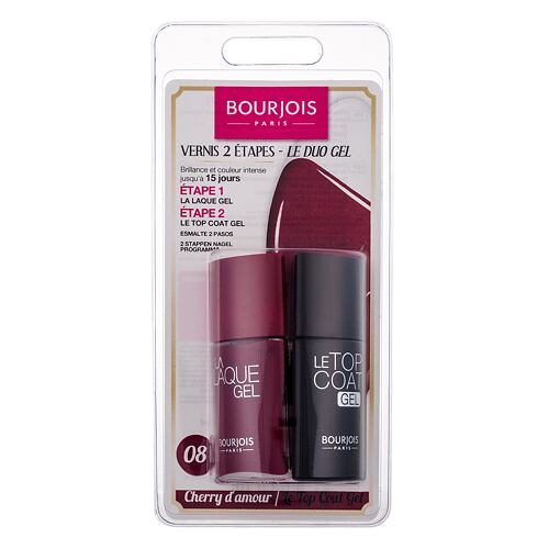 Lak na nehty BOURJOIS Paris La Laque Gel 10 ml 8 Cherry D´Amour poškozený obal Kazeta