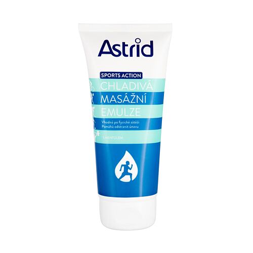 Masážní přípravek Astrid Sports Action Cooling Massage Emulsion 200 ml