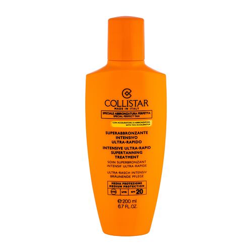 Opalovací přípravek na tělo Collistar Special Perfect Tan Intensive Ultra-Rapid Supertanning SPF20 200 ml poškozená krabička