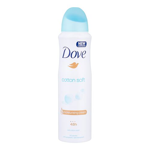 Antiperspirant Dove Cotton Soft 48h 150 ml poškozený flakon