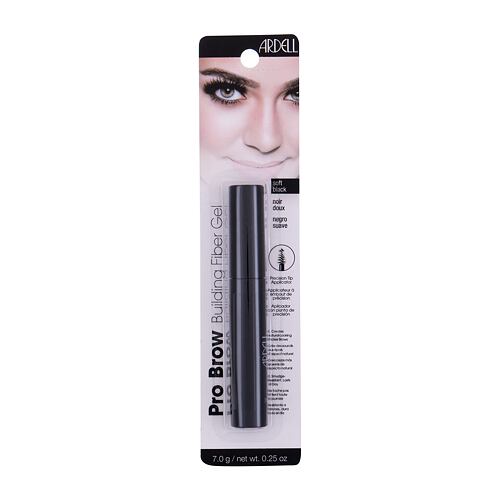 Řasenka na obočí Ardell Pro Brow Building Fiber Gel 7 g Soft Black poškozený obal