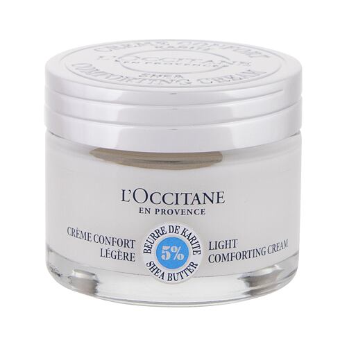 Denní pleťový krém L'Occitane Shea Butter Light Comforting Cream 50 ml