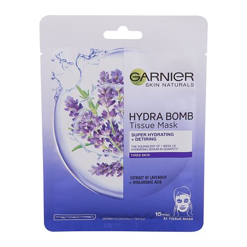 Pleťová maska Garnier Skin Naturals Hydra Bomb Extract Of Lavender 1 ks