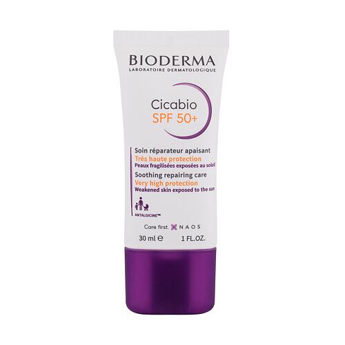Denní pleťový krém BIODERMA Cicabio Soothing Repairing Care SPF50+ 30 ml