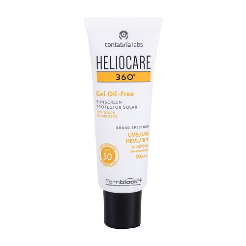 Opalovací přípravek na obličej Heliocare 360° Oil-Free SPF50 50 ml poškozená krabička