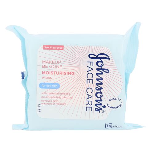 Čisticí ubrousky Johnson´s Face Care Moisturising 25 ks poškozený obal