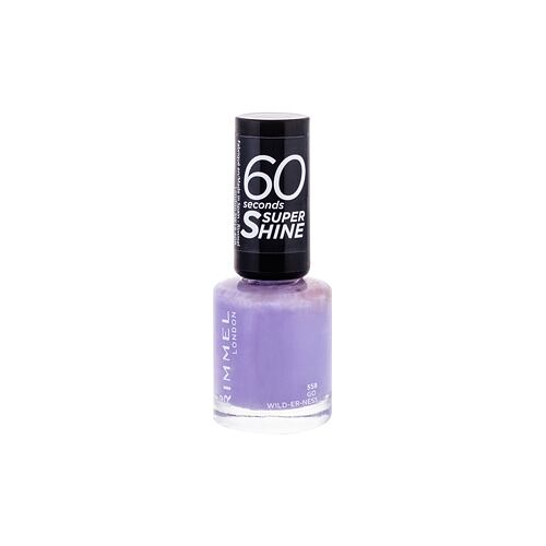 Lak na nehty Rimmel London 60 Seconds By Rita Ora 8 ml 558 Go Wild-Er-Ness poškozený flakon