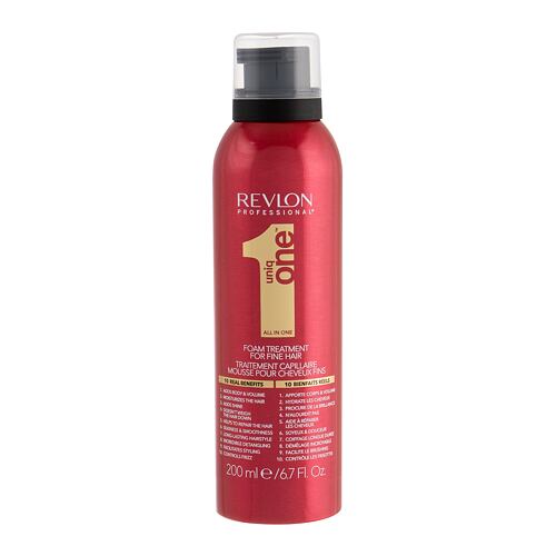 Objem vlasů Revlon Professional Uniq One Foam Treatment 200 ml poškozený flakon