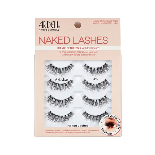 Umělé řasy Ardell Naked Lashes 424 4 ks Black poškozená krabička