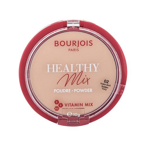 Pudr BOURJOIS Paris Healthy Mix 10 g 02 Golden Ivory poškozená krabička