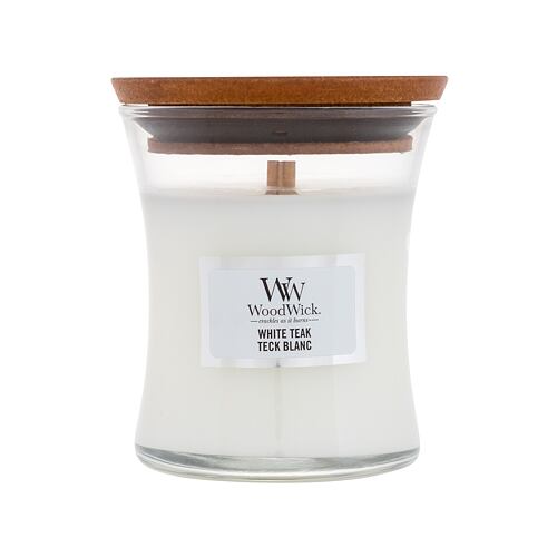 Vonná svíčka WoodWick White Teak 85 g