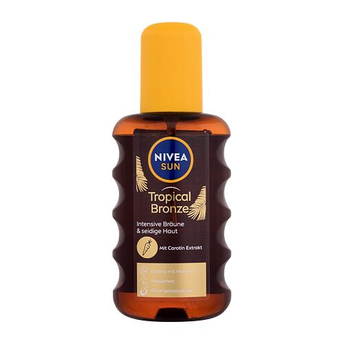 Opalovací přípravek na tělo Nivea Sun Tropical Bronze Carotene Oil Spray 200 ml