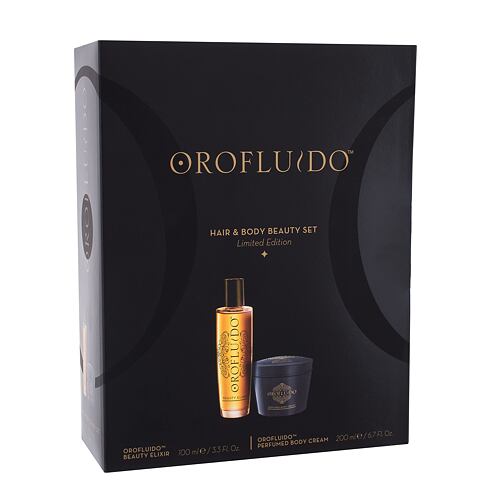 Olej na vlasy Orofluido Hair & Body Beauty Set 100 ml poškozená krabička Kazeta