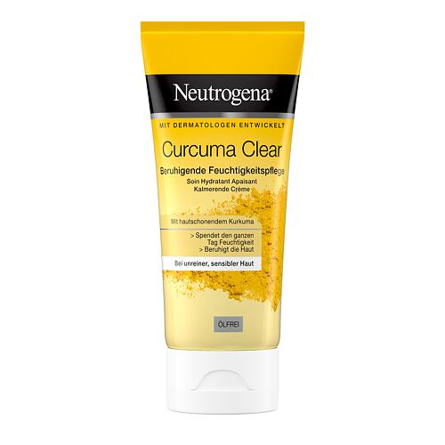 Denní pleťový krém Neutrogena Curcuma Clear Moisturizing and Soothing Cream 75 ml