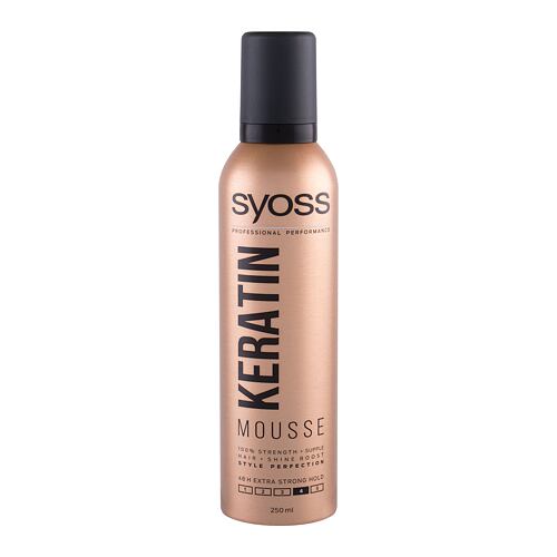 Tužidlo na vlasy Syoss Keratin Mousse 250 ml poškozený flakon