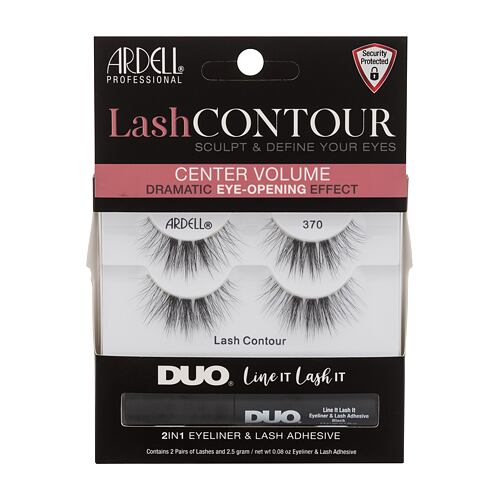Umělé řasy Ardell Lash Contour 370 2 ks Black poškozená krabička Kazeta