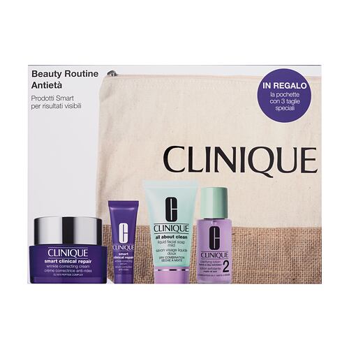 Denní pleťový krém Clinique Beauty Routine Anti-Age 50 ml poškozená krabička Kazeta
