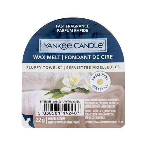 Vonný vosk Yankee Candle Fluffy Towels 22 g poškozený obal