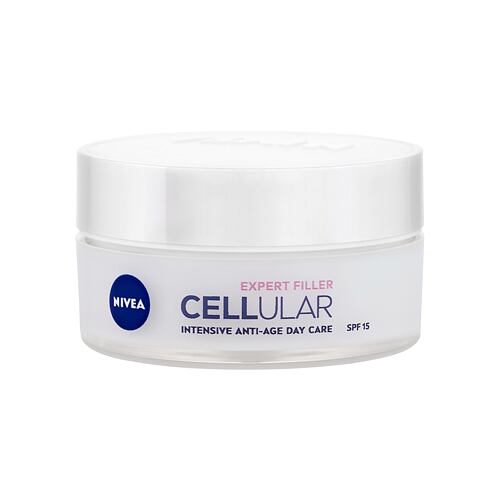 Denní pleťový krém Nivea Cellular Expert Filler Intensive Anti-Age Day Care SPF15 50 ml poškozená krabička