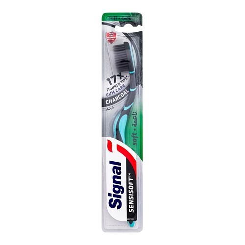 Klasický zubní kartáček Signal Nature Elements Silver Charcoal Soft 1 ks