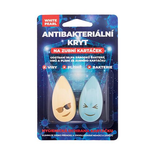Držák na kartáček White Pearl Antibacterial Toothbrush Cover 2 ks