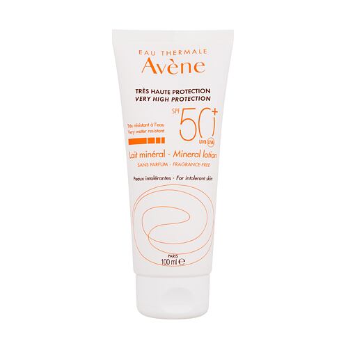 Opalovací přípravek na tělo Avene Sun Mineral Milk SPF50+ 100 ml poškozená krabička