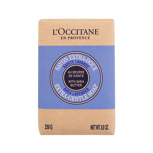 Tuhé mýdlo L'Occitane Shea Butter Lavender Extra-Gentle Soap 250 g