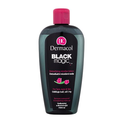 Micelární voda Dermacol Black Magic Detoxifying 200 ml poškozený flakon