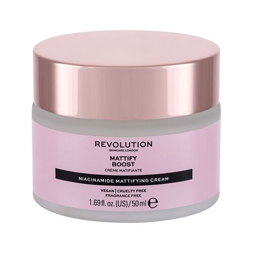 Denní pleťový krém Revolution Skincare Mattify Boost 50 ml poškozená krabička