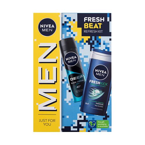 Sprchový gel Nivea Men Fresh Beat 250 ml poškozená krabička Kazeta