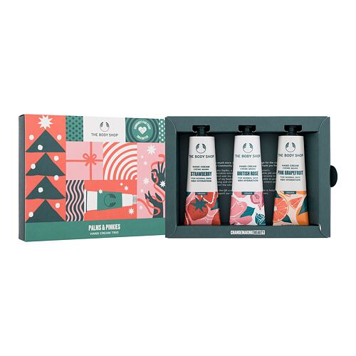 Krém na ruce The Body Shop Palms & Pinkies Hand Cream Trio 30 ml Kazeta