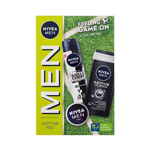Sprchový gel Nivea Men Feeling Game On 250 ml poškozená krabička Kazeta