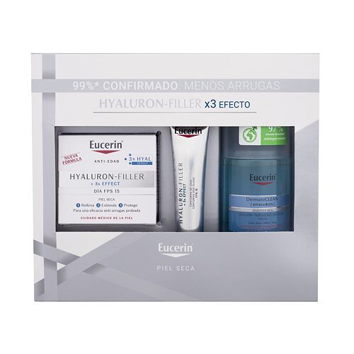 Denní pleťový krém Eucerin Hyaluron-Filler + 3x Effect 50 ml poškozená krabička Kazeta