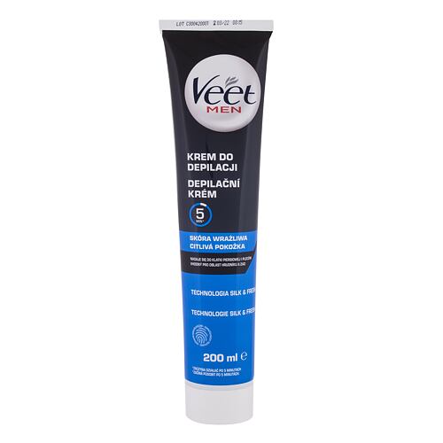 Depilační přípravek Veet Men Hair Removal Cream Sensitive Skin 200 ml poškozená krabička