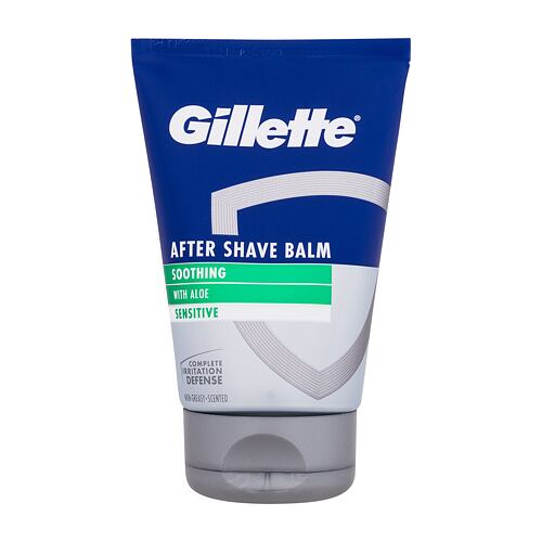 Balzám po holení Gillette Sensitive After Shave Balm 100 ml poškozená krabička