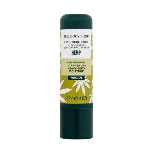 Balzám na rty The Body Shop Hemp Heavy-Duty Moisture Lip Rescue Stick 4,2 g