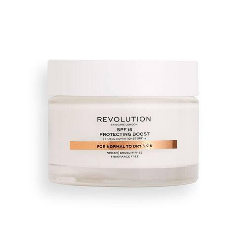 Denní pleťový krém Revolution Skincare Moisture Cream Normal to Dry Skin SPF15 50 ml