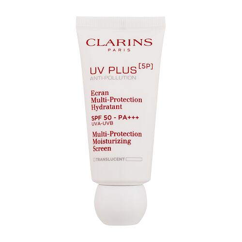 Denní pleťový krém Clarins UV Plus 5P Multi-Protection Moisturizing Screen SPF50 30 ml Translucent