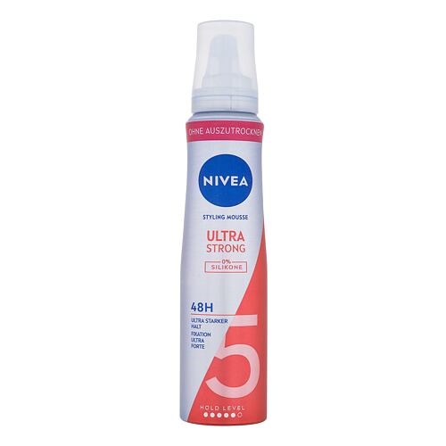 Tužidlo na vlasy Nivea Ultra Strong Styling Mousse 150 ml poškozený flakon