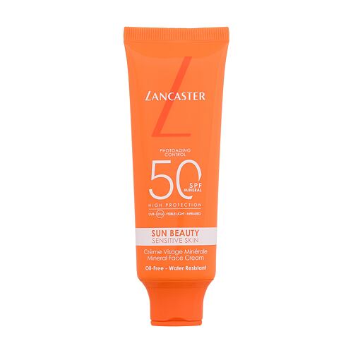 Opalovací přípravek na obličej Lancaster Sun Beauty Sensitive Skin Mineral Face Cream SPF50 50 ml