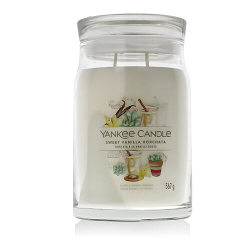 Vonná svíčka Yankee Candle Signature Sweet Vanilla Horchata 567 g