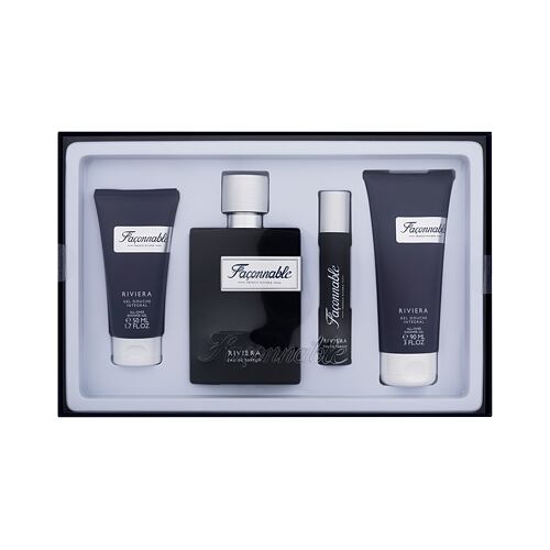Parfémovaná voda Faconnable Riviera 90 ml poškozená krabička Kazeta