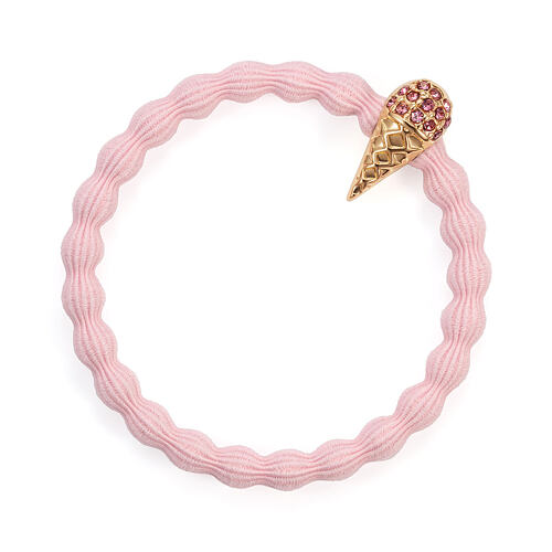 Gumička na vlasy By Eloise London Bling Charms Ice Cream Strawberry 1 ks Strawberry
