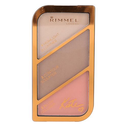 Konturovací paletka Rimmel London Kate 18,5 g 002 Coral Glow