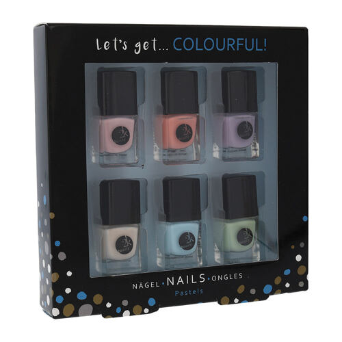 Lak na nehty 2K Let´s Get Colourful! Pastels 5 ml poškozená krabička Kazeta